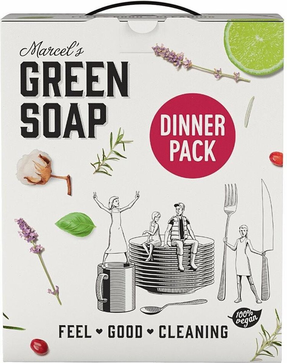 Marcel Green Soap Marcel's Green Soap Schoonmaakpakket Dinner Pack 6 stuks