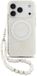Guess IML Flowers Allover hoesje voor iPhone 17 Pro - MagSafe compatibel en Koord - Wit