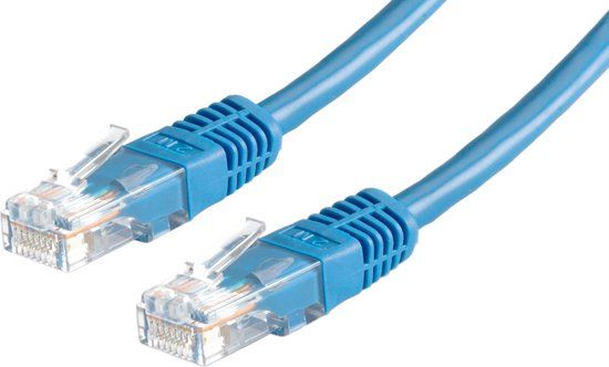 VALUE Patchkabel Cat.6 UTP (Class E), blauw, 10 m