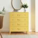 en.casa Ladekast Hämeenlinna commode met lades 92x80x40 cm geel