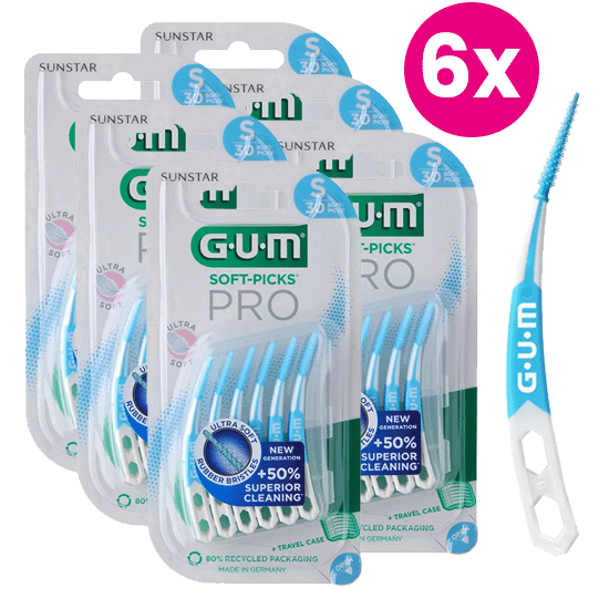 GUM Soft-Picks PRO Small - 6 x 30 stuks
