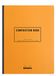 RHODIA 119228C - Soepel Schrift met Linnen Rug Composition Book Oranje - B5 - Kleine Ruitjes - 160 pagina's - Clairefontaine Wit Papier 80 g/m - Classic
