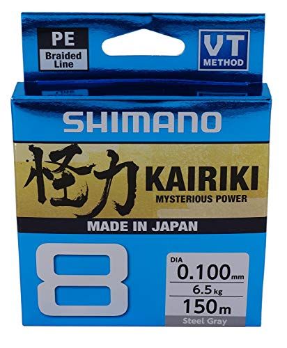 Line Kairiki 8 - 0.215 mm - 150 m - 20.8 kg - Steel Grey
