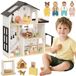 Tooky Toy Maison de poupée en bois 25 pièces