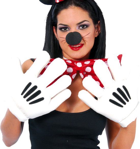 Fiestas Guirca - Mickey Mouse Handschoenen - Unisex - Wit