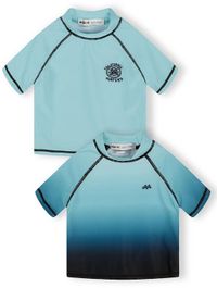 Minoti UV shirt jongens 2-pack UPF 50+ blauw - korte mouw - uv-werend