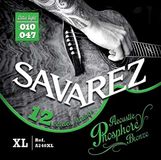 Savarez Snaren A240XL 12-snaren extra licht .010 akoestische gitaar fosforbrons set