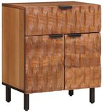 vidaXL Nachtkastje Bruin 50 x 33 x 60 cm Massief Mangohout