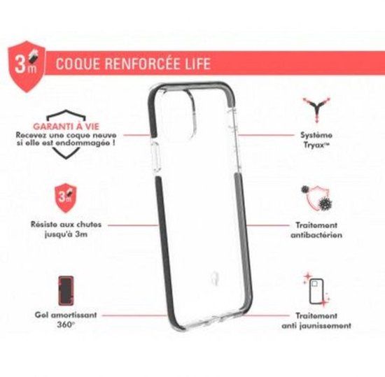 Force Case, Hoesje geschikt voor iPhone 11 Pro Max - LIFE Versterkt, Transparant