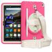 Amazon Kindle Fire HD 8 (10th Gen 2020) Case with 360 Rotating Stand and Hand Strap