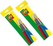 SES Kwasten/penselen set 2 - voor kinderen - schilderen hobby/knutselmateriaal
