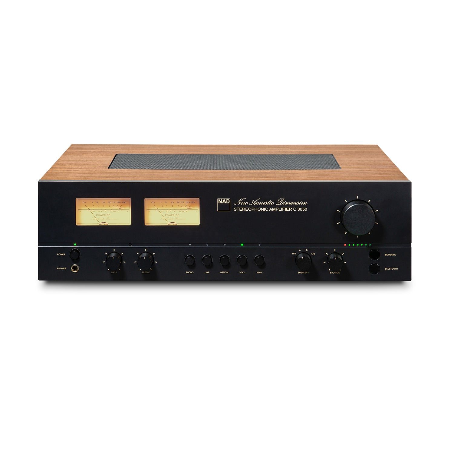 NAD C 3050 Geïntegreerde Versterker - Walnoot