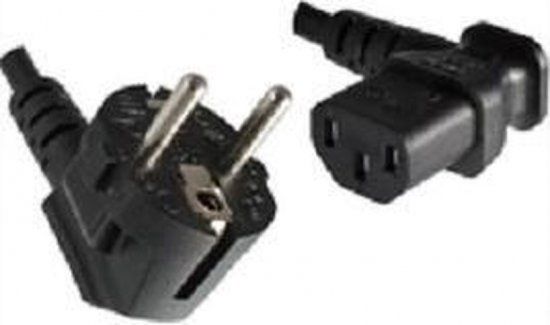 Microconnect CEE7/7 - C13, 1.8 m Zwart electriciteitssnoer