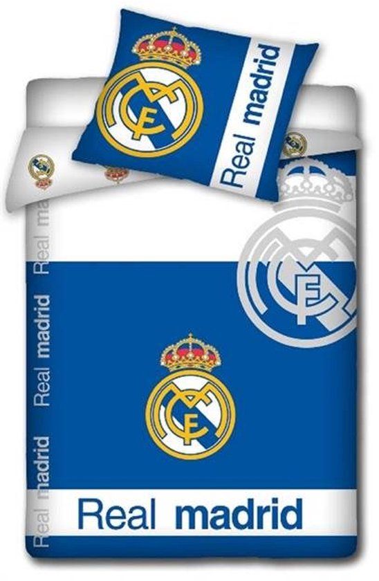 4KidsOnly Real Madrid C.F. Dekbedovertrek - Eenpersoons - 140x200 cm - Blauw
