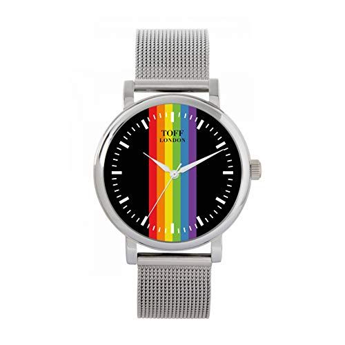 Toff London Pride Linear black batons horloge - 5059656013860