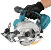 Mini-scie circulaire - Batterie, 125 mm - Moteur sans balai - Angle de coupe réglable 0–45° - Convient pour le travail du bois - Sans batterie