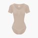 cfab - T-shirt bodysuit met corrigerende shapewear en slipje - Beige - 3XL