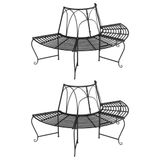 VidaXL 3095717 Tuinbank Staal Zwart