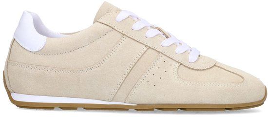 Manfield - Dames - Taupe suède sneakers - Maat 38