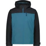 CMP Waterdichte jas met capuchon met rits voor heren, antraciet-nilo, 4XL