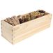 Creative Deco Boîte de rangement Coffre en bois sans couvercle 30x10x9 cm