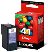Lexmark Nr. 41 retourprogramma kleuren inktcartridge cyaan, geel, magenta