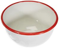 Ibili kom, 16 x 9 cm, staal, wit/rood, 16 x 16 x 9 cm