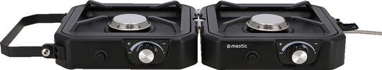 Mestic Kooktoestel MGC-150 - 2 Burners - Butane/Propane - Black