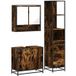 Maison Exclusive - Ensemble de meubles de salle de bain 3 pièces en bois composite chêne fumé
