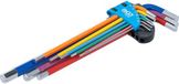 BGS Stiftsleutelset - meerkleurig - extra lang - binnenzeskant 1,5 - 10 mm - 9 delig
