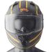 GMS Casque intégral Hexago Graphic mat jaune orange M