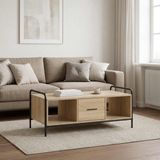 vidaXL Salontafel Sonoma Eiken 99,5 x 49 x 41 cm