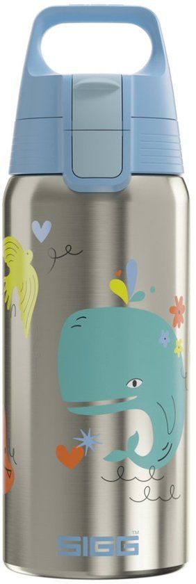 SIGG drinkfles Whale Friend - 0,5l aluminium BPA-vrij