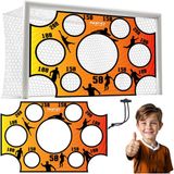 Neo-Sport Doelnet voor schietoefeningen voor voetbaldoel 300 x 200 cm Oranje