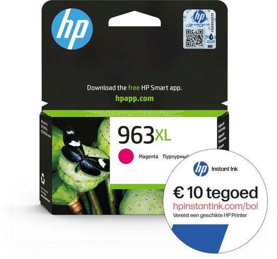 HP 963XL Magenta Inktcartridge + Instant Ink tegoed