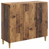 vidaXL Dressoir Oud hout 89 x 34,5 x 80 cm Bewerkt hout