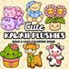 Cute Kawaii Plushies: Bold & Easy Coloring Book for Kids, Teens & Adults