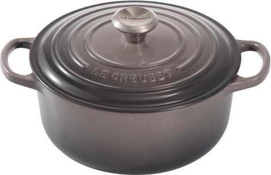 Le Creuset Signature Braadpan - Flint - 24cm / 4.2L - Grijs