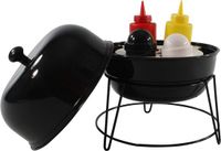 Merkloos / Sans marque Hit Trading B.V. Barbecue sauzenset met peper en zout vaatje 20 x 25 cm