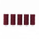 Korbond 100 m polyester schroefdraad, deep rood