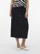 Vero Moda VMNATTY Mid waist Midi-rok Black Denim