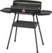 KitchenBrothers Elektrische BBQ - Staand en Tafelmodel Barbecue - Tafelbarbecue - Anti-aanbaklaag - 24x50cm Grilloppervlak - 2200W - Zwart