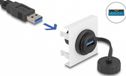 DeLOCK 81410 Câble USB USB 3.2 Gen 1 (3.1 Gen 1) 0,045 m USB A Noir, Blanc