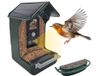 Berger & Schröter Vogelvoederhuis met 1080p camera, waterbad op zonne-energie, 940 nm IR led, automatische video-/foto-opname van vogels, bewegingsdetectie, nachtzicht