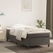Maison Exclusive - Lit boxspring avec matelas, gris foncé, 80 x 200 cm, velours