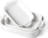 Ensemble de plats à gratin sans marque / cocotte - plats à gratin, Convient pour four et friteuse à air - Lave-vaisselle / moules de cuisson - Cocotte