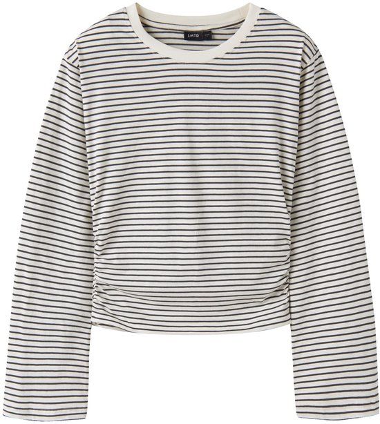 LMTD Name it T-shirt biologisch katoen gestreept Dark Shadow