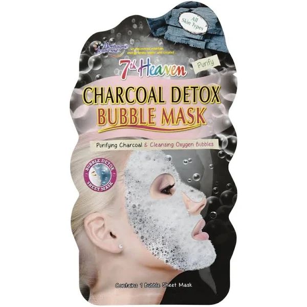 7th Heaven Charcoal Detox Bubble Sheet Face Mask - 1pc