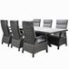 AVH-Collectie Tunis Tunis New Delhi dining tuinset uitschuifbaar 204-264x103xH74,5 cm 7 delig verstelbaar