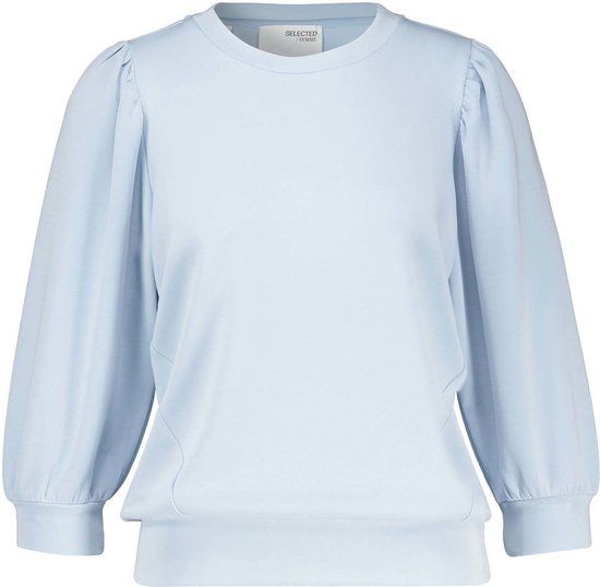 SELECTED WOMEN Slftenny 3/4 Sweat Top Lichtblauw XS